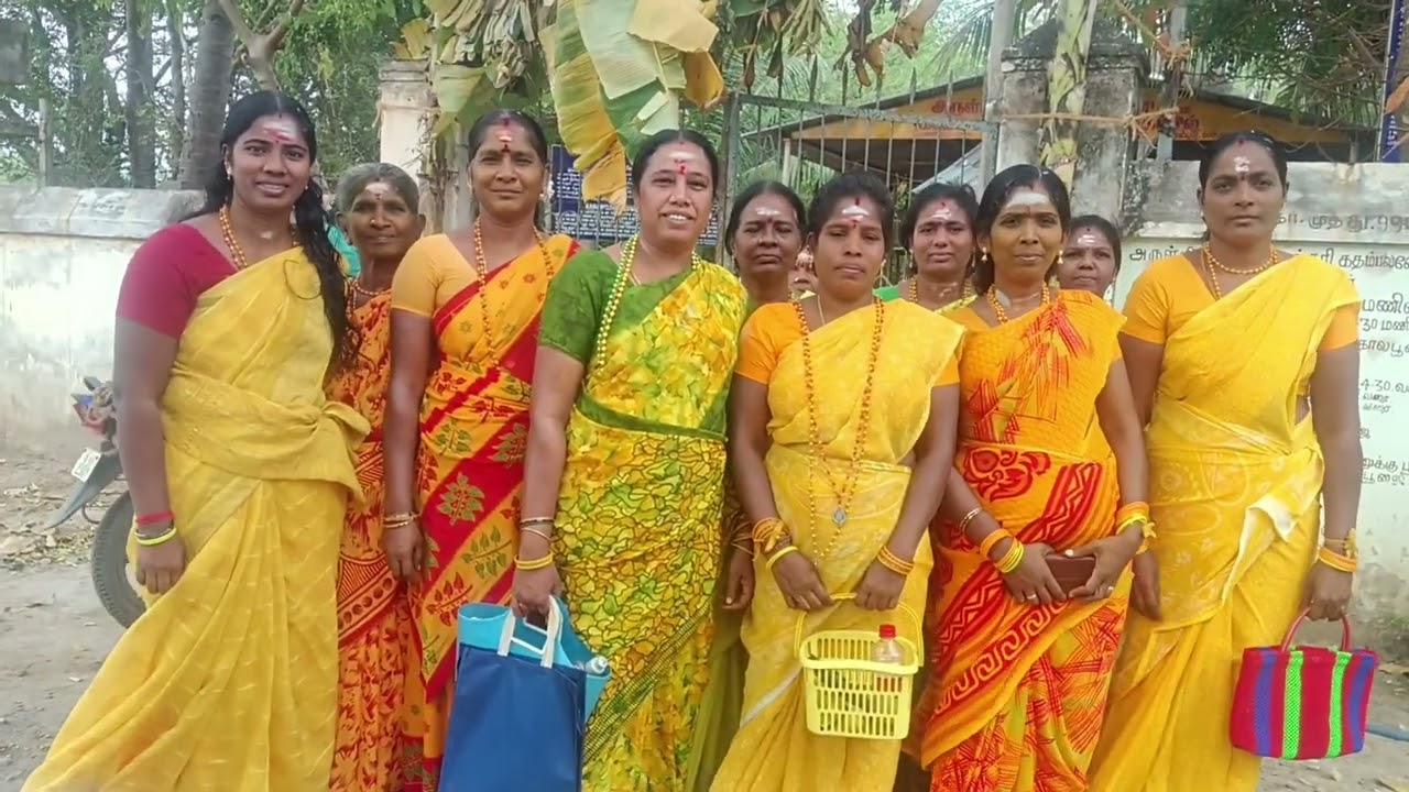 சமயபுரம் மாலை போடுதல்//எங்க ஊர் கோவில்//  Revathi Sekar family