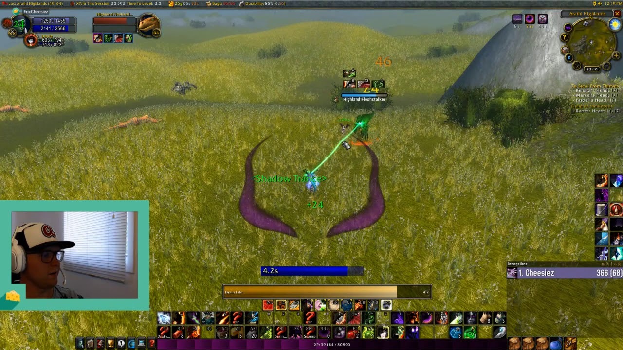 Affliction Warlock Drain Tanking Guide Part 1