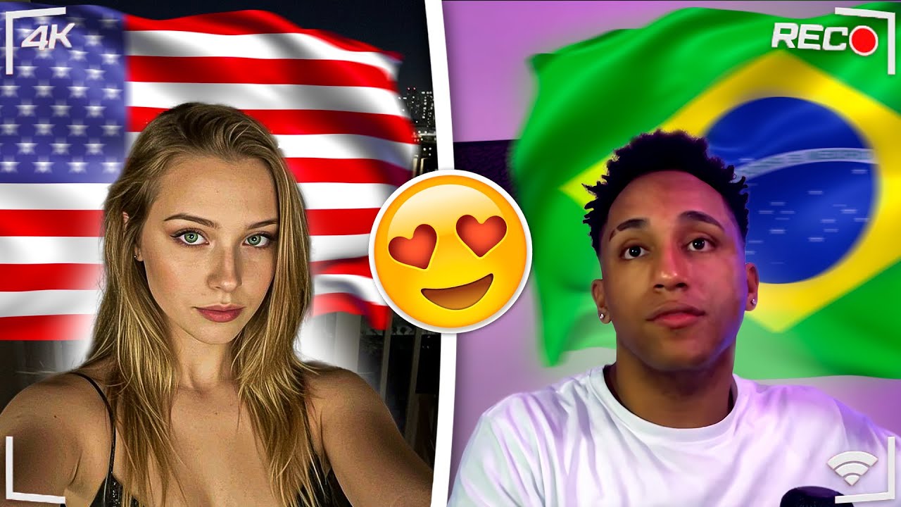 BRASILEIRO Surpreende AMERICANA ao  INGLÊS fluente