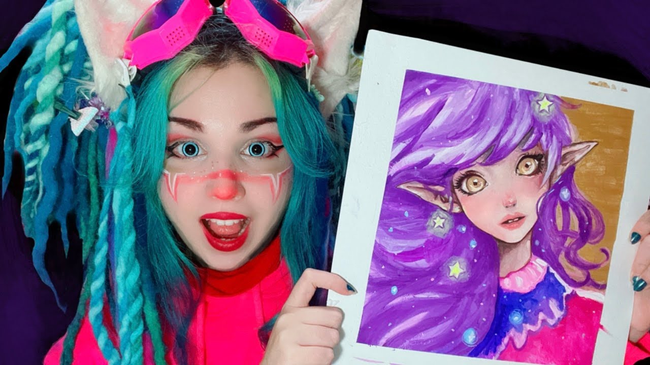 ¡Aprende a pintar piel con Chaoko y su otra yo! 🎨 con temperas #arte #pintura #chaoko