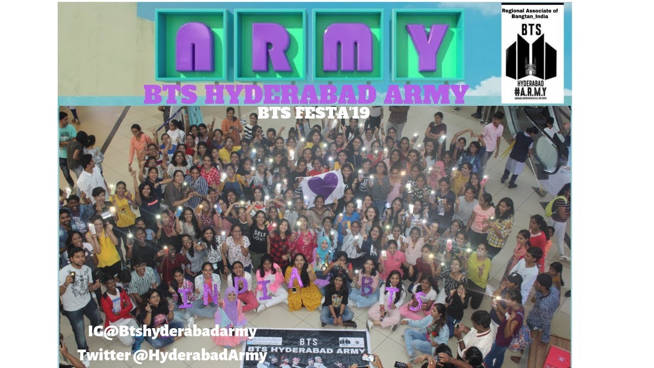 BTS FESTA 2019 Celebration in HYDERABAD, #BtsHyderabadArmy #BTS #BTSARMY #BTSFESTA