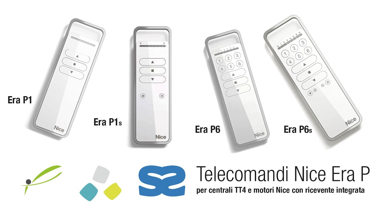 Telecomandi NICE Era P per tapparelle e tende da sole