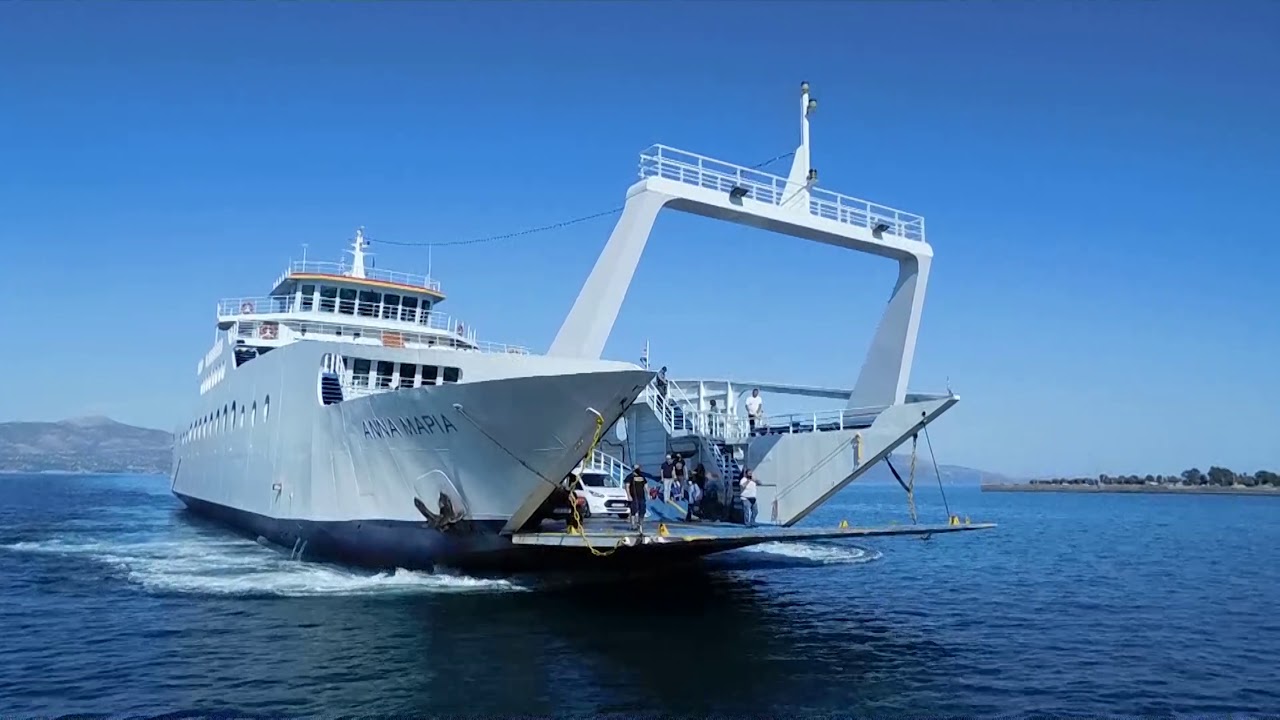 Ferry boat | Αννα Μαρία | Ερέτρια  Ωρωπός 2020 4K