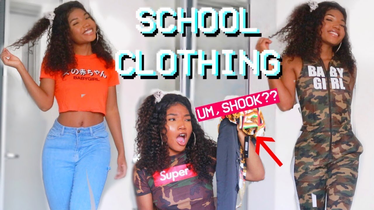 BACK TO SCHOOL CLOTHING HAUL 2018! UM, SHOOK? |Fashion Nova Try On Haul