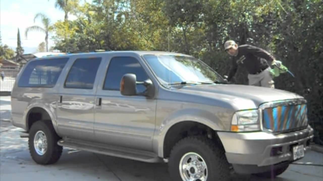 Optima Steamer Cleaning Ford Excursion, Steam Car Wash