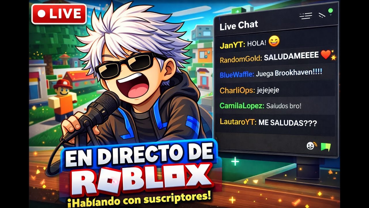 un directo de roblox MIENTRAS HABLO CON SEGUIDORES