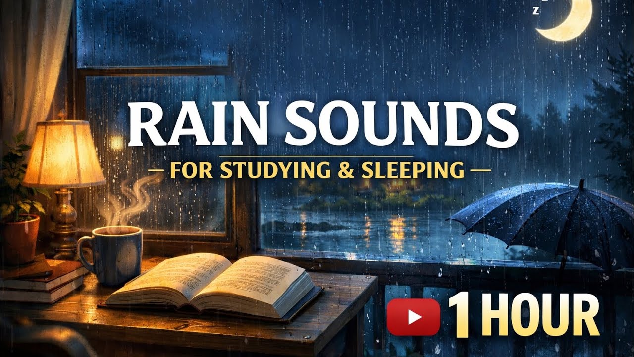 Calm Rain Sound For Studying & Sleeping || #studysounds #sleepsounds #rainsounds #rain #calmmusic