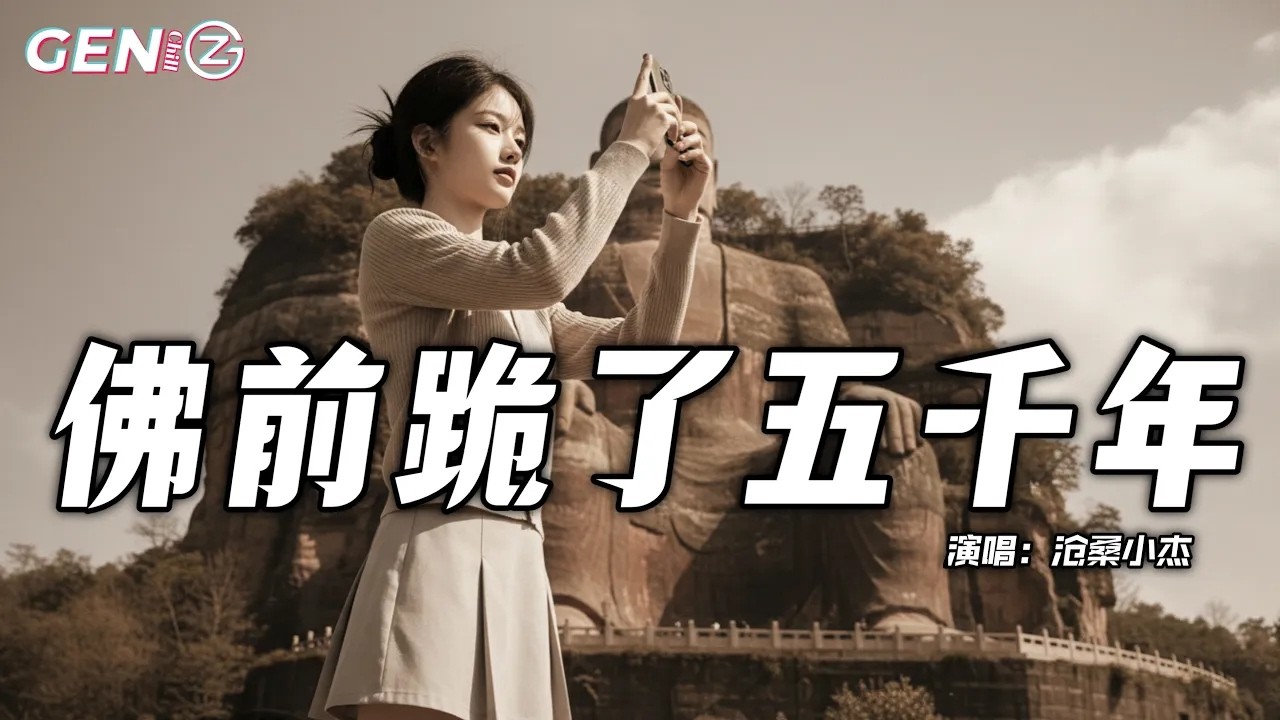 沧桑小杰 - 佛前跪了五千年│Fo Qian Gui Le Wu Qian Nian - Cang Sang Xiao Jie『我在佛前跪了五千年，换来今生与你的缠绵』【动态歌词MV】