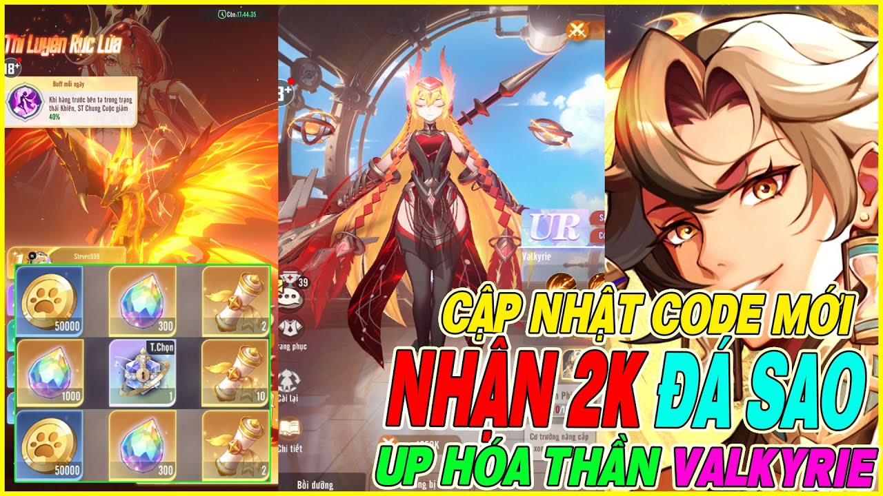 [ HOT ] 2 code mới Shinkai Impact Khởi Nguy&ecirc;n up sao b&aacute;n thần VALKYRIE & up 3 sao trắng