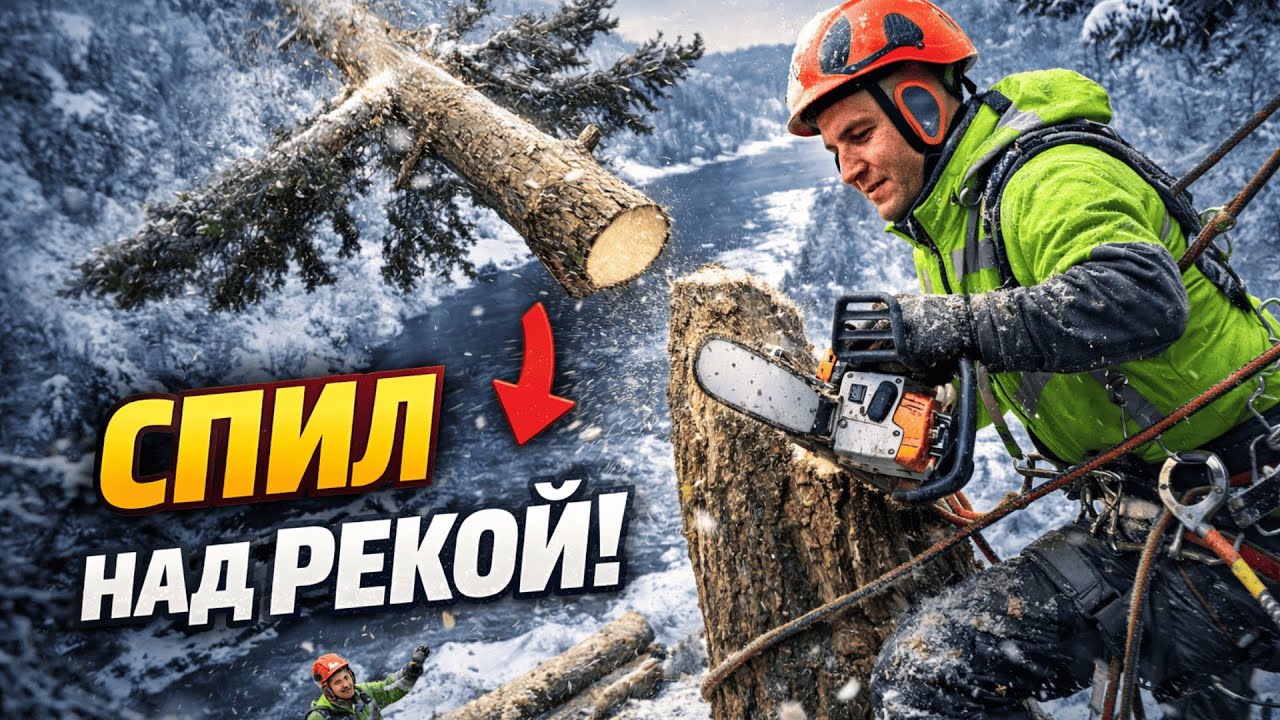 Забираюсь на ледяные деревья - работа опытного арбориста
