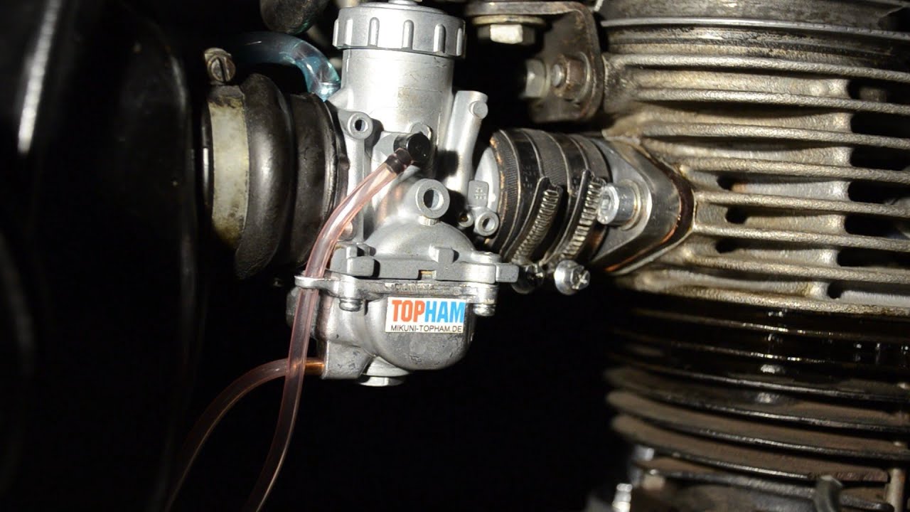 Conversion of a BMW R27 to a Mikuni Carburetor