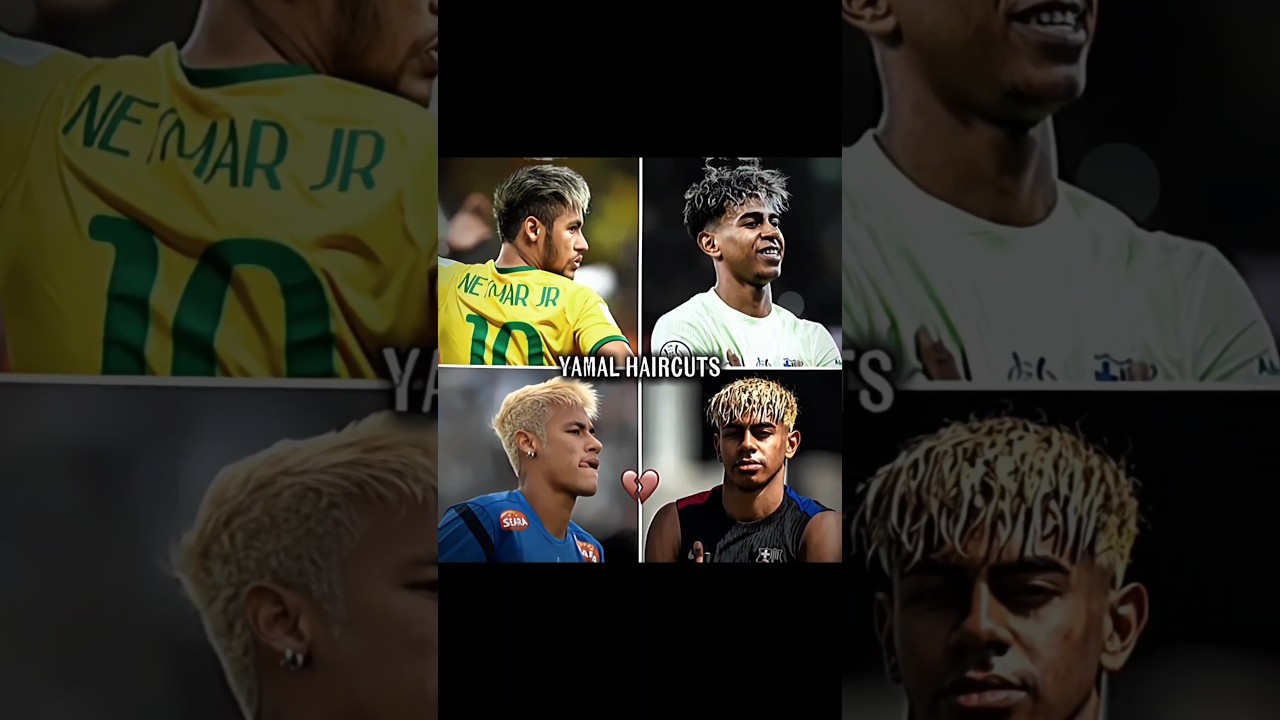 Neymar Jr X Yamal Haircuts 🤣😁 #shorts #hairstyle #funny #football #memes #funnyshorts