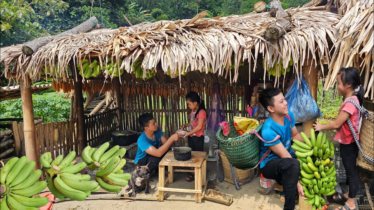 Thanh and Linh Dan's happy smiles after a hard day's work and relying on each other to survive