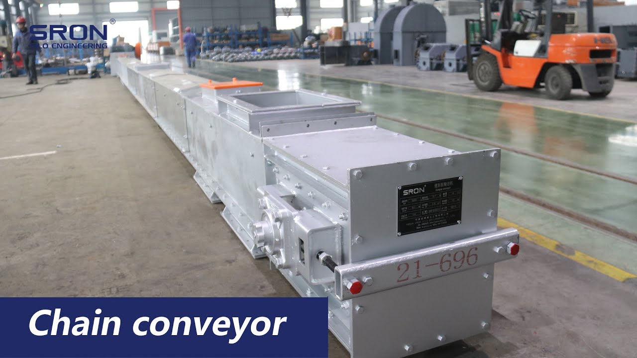 Product Real Shot----SRON Trough chain conveyor for bulk materials | SRON Silo Engineering