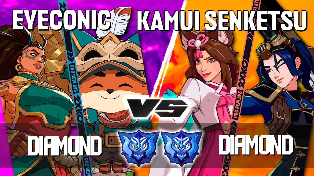 2XKO ▰ EYECONIC (Teemo-Illaoi) vs KAMUI SENKETSU (Ahri-Caitlyn) ▰ 2XKO Pro level replays