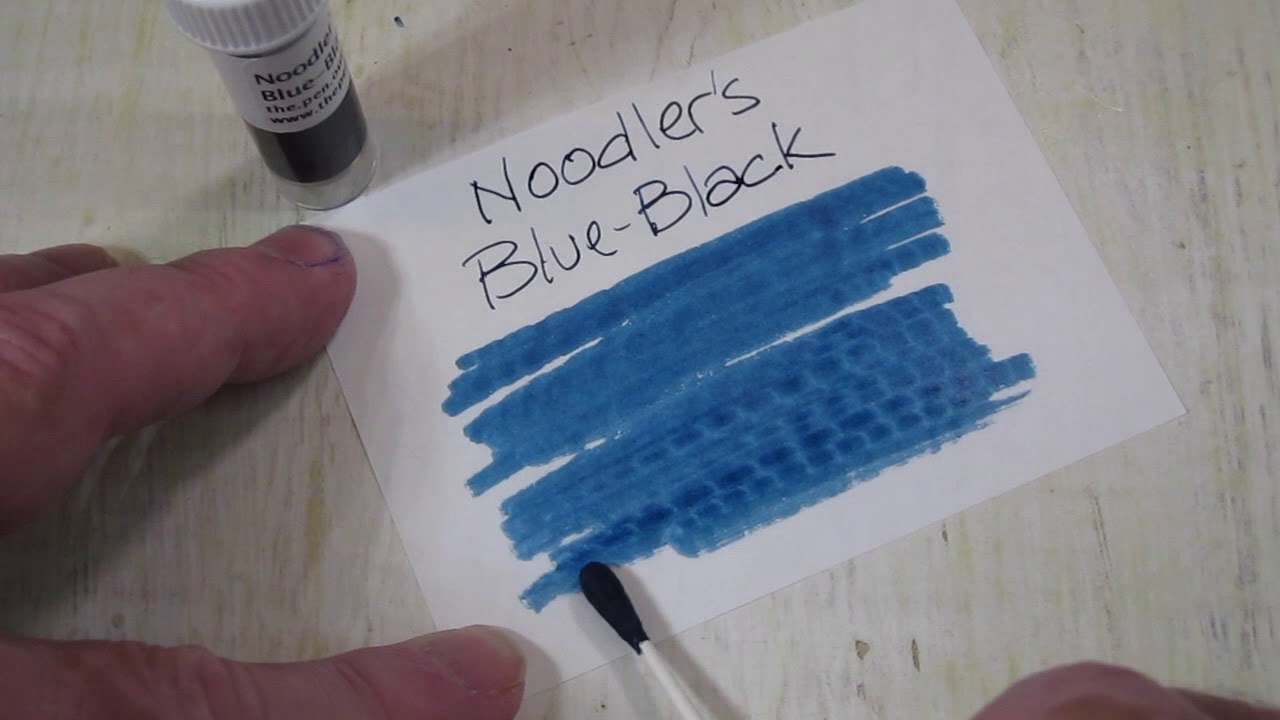 Noodler's Blue-Black writing sample