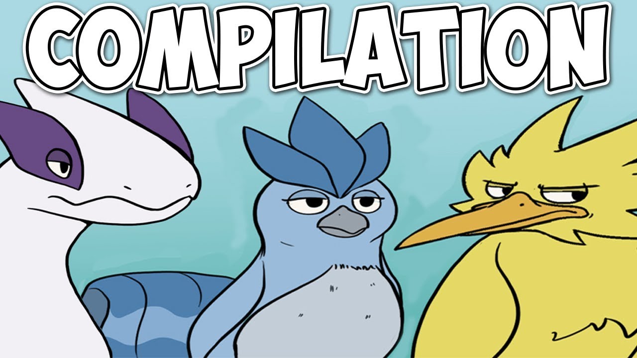 Pokemon Nekoama Comic Dubs LEGENDARY BIRDS COMPILATION