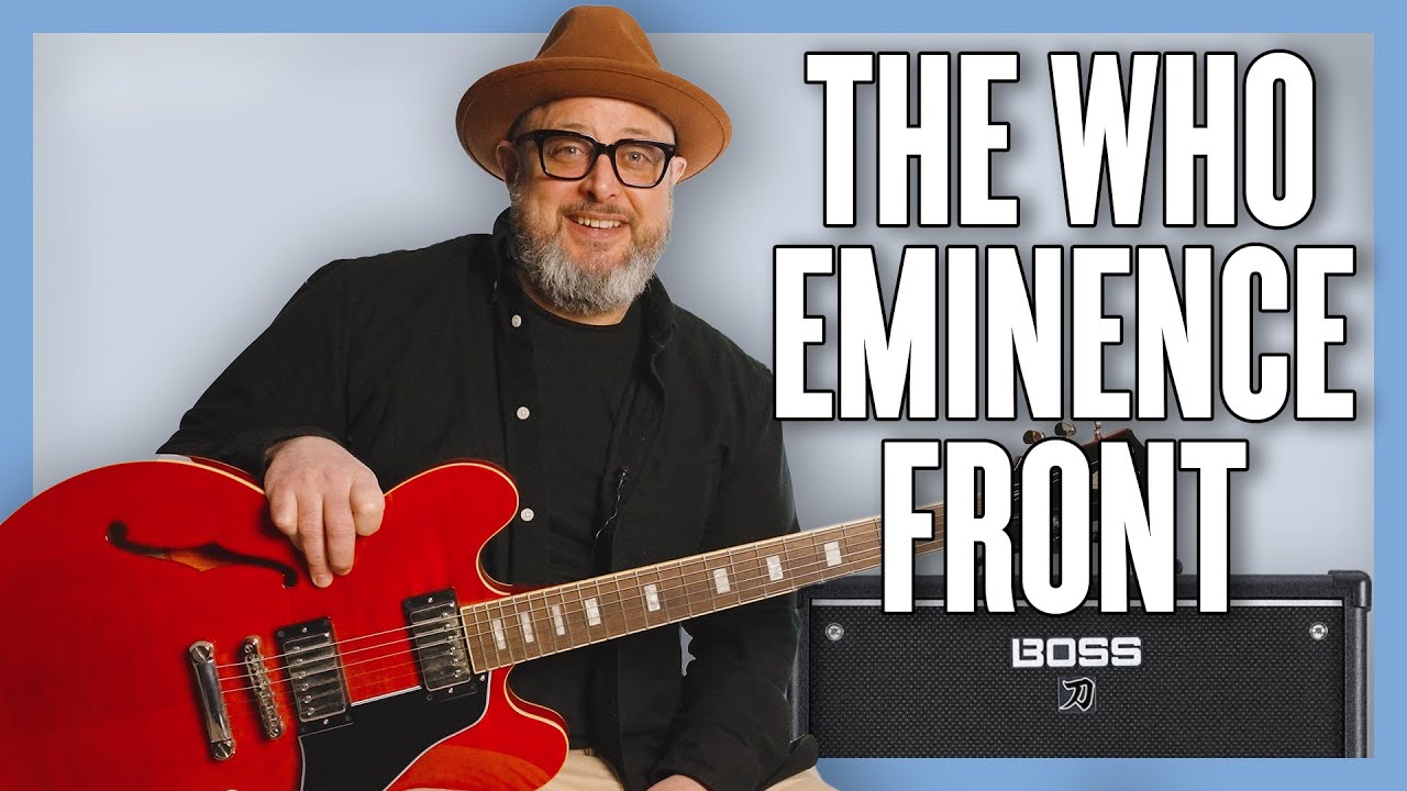 Научитесь играть The Who Eminence Front • Урок игры на гитаре + обучение