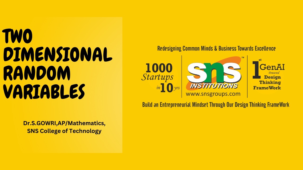 DT Delivery -  Random variables| Probability and Random Processes | SNS Institutions