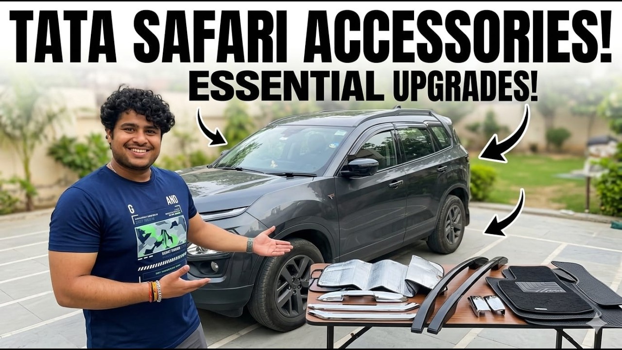 Must have Accessories for New Car ❤️🖤|| TATA Safari & Harrier || Aditya Jaideep