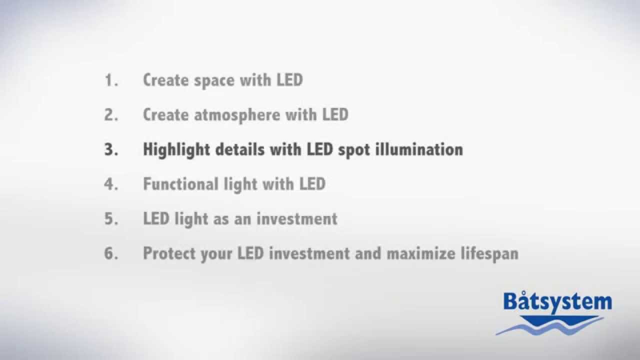 Part 3 - Highlight details with LED spot illumination, Båtsystem
