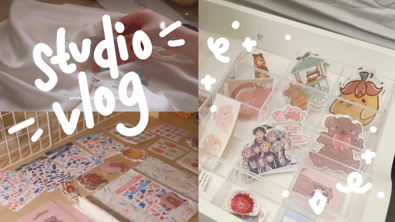 studio vlog ep. 3 🌱 | preparing for an etsy shop restock