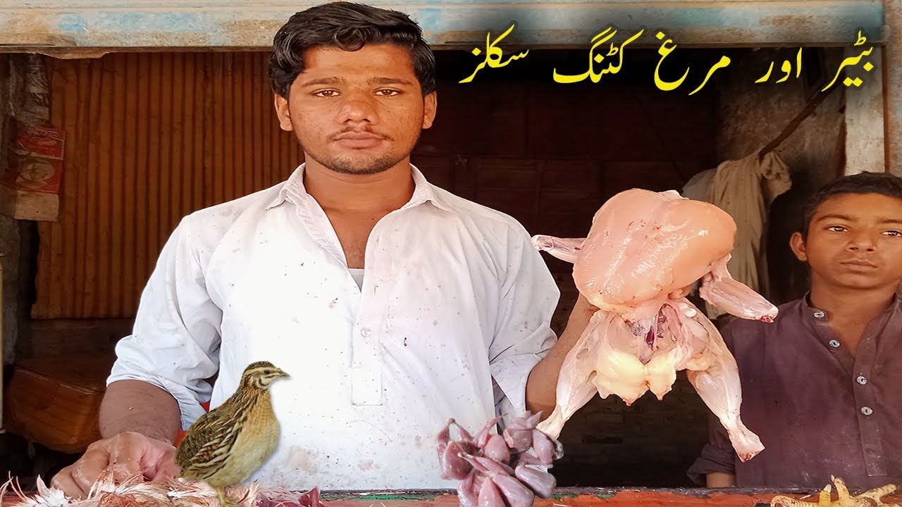 Hen And Quails Cutting Skills - Amazing  Chicken Cutting Skills - Yummy Tasty Quails Meet Cuttings