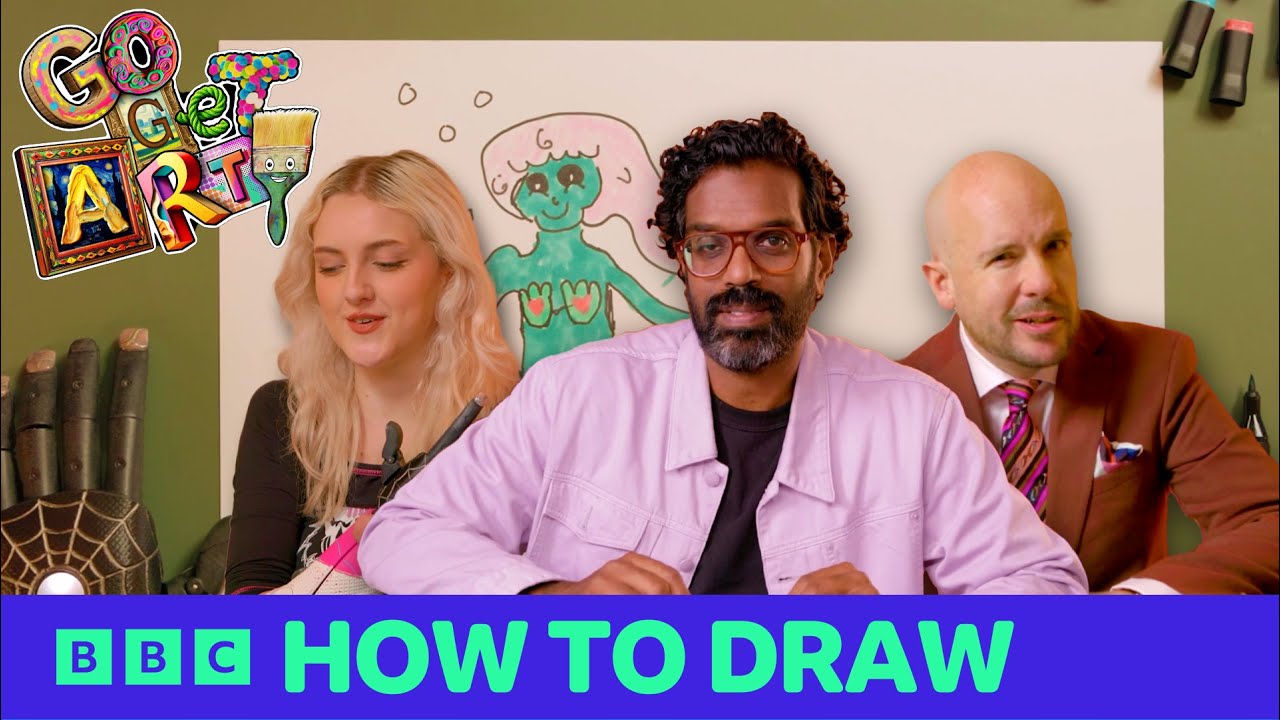 Celebrity draw alongs! | Go Get Arty | CBBC