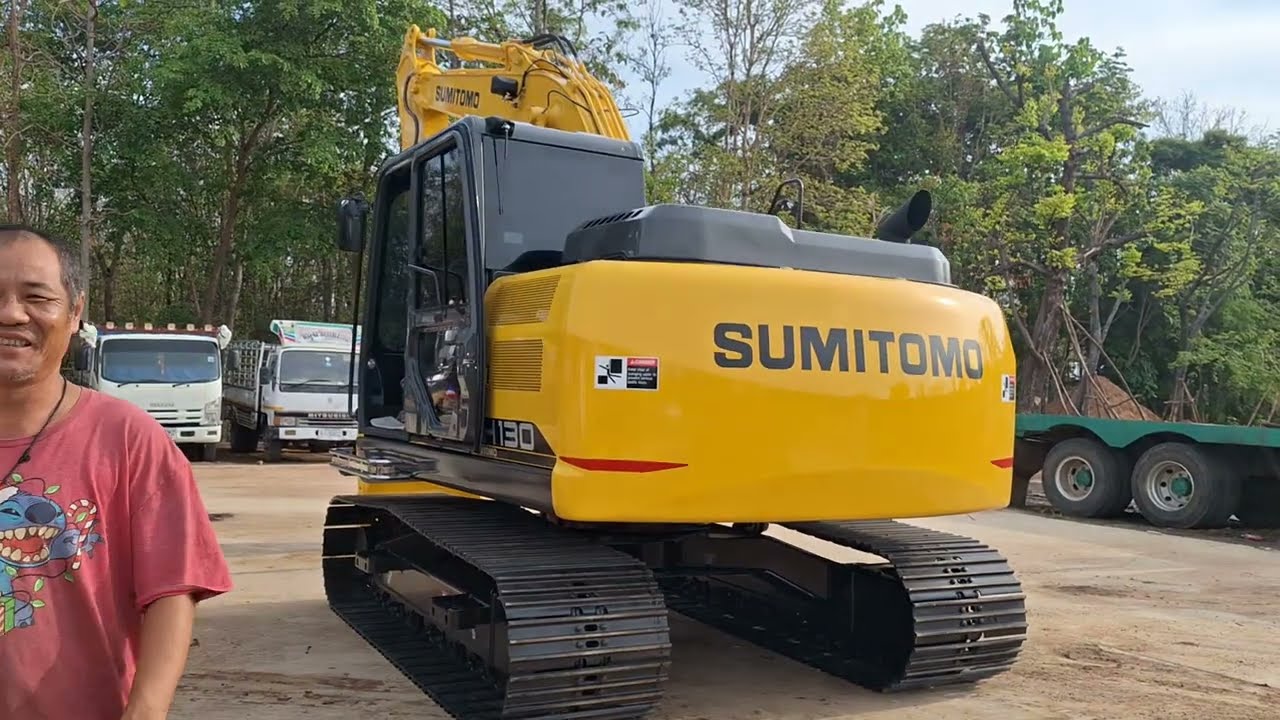 ใหม่ถอดด้ามลงเมืองประโคนชัย Sumitomo sh130-6 ป๋าสุนจัดให้