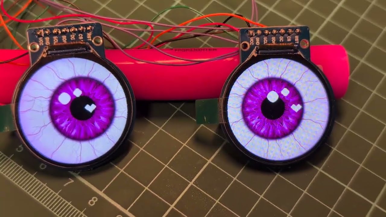 ESP32 with dual LCD display - Landscape view