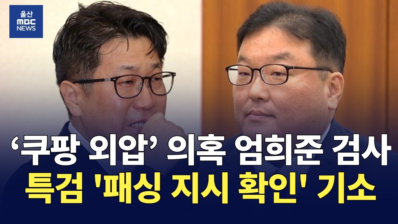 상설 특검, '쿠팡 수사 무마 의혹' 엄희준 검사 불구속 기소…'관봉권 폐기' 사실상 무혐의 : 국회 국정감사 & 법사위