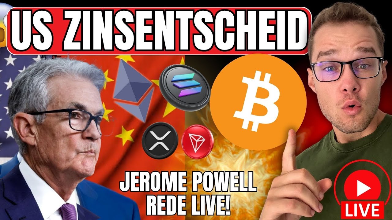 LIVE: US-ZINSENTSCHEID! Spannung auf den M&auml;rkten vor FED Meeting! Bitcoin & Altcoins schwanken!