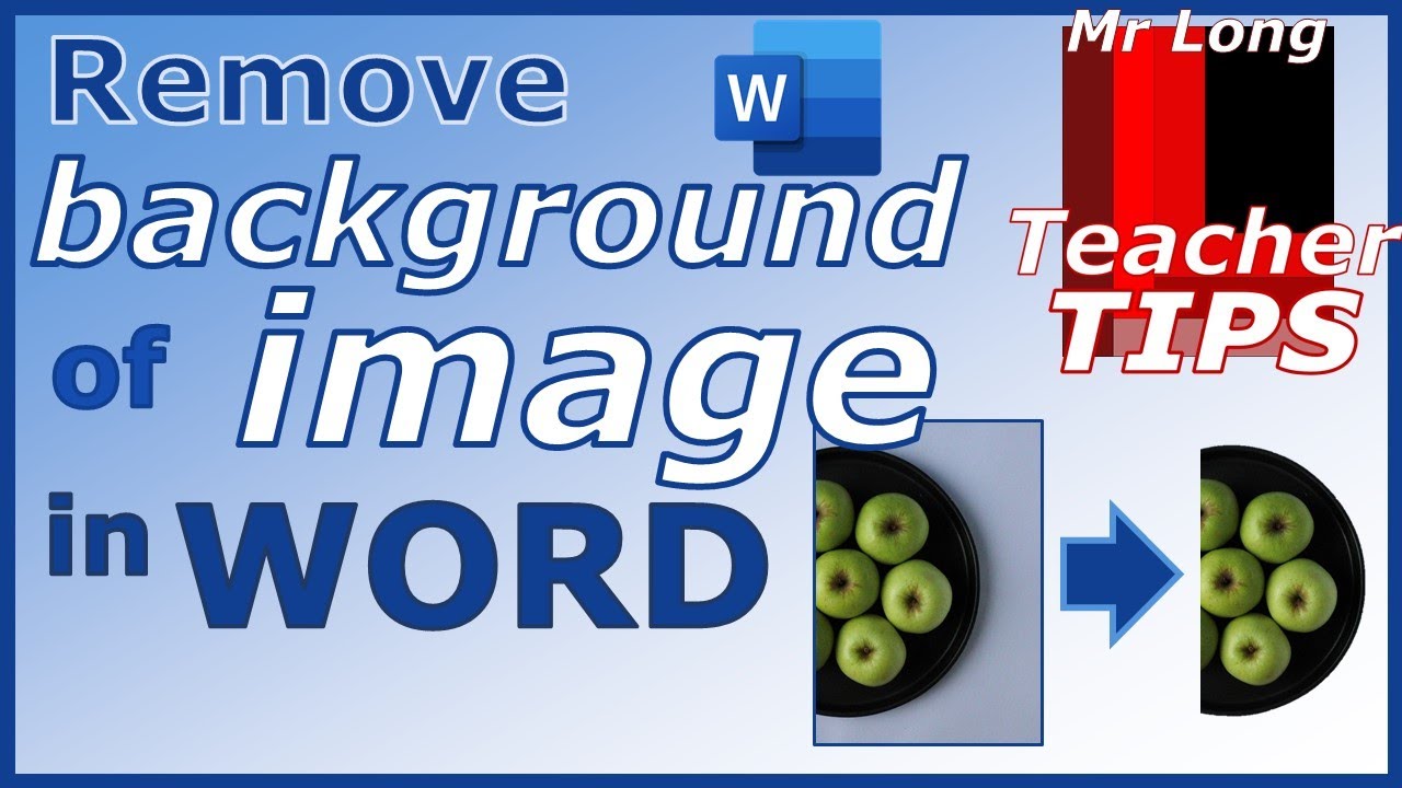 Удаление фона изображения в MS Word