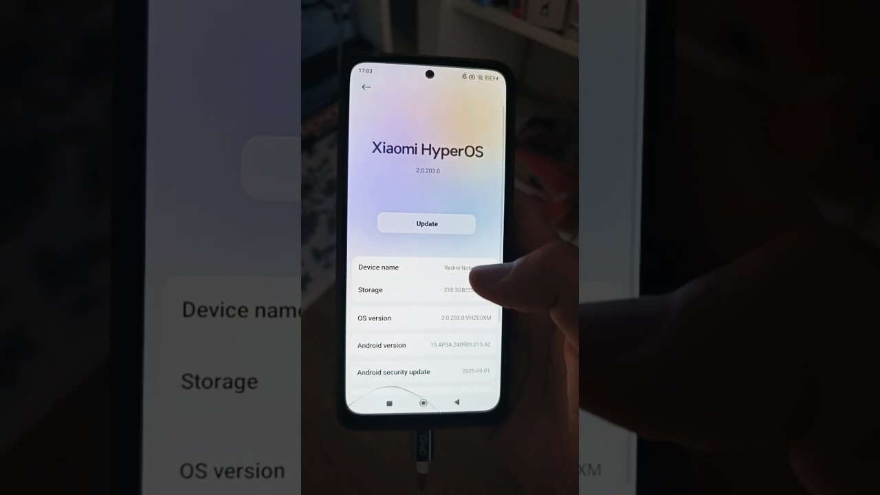 Redmi Note 12S HyperOS 2.2 october security patch 2.0.205.0