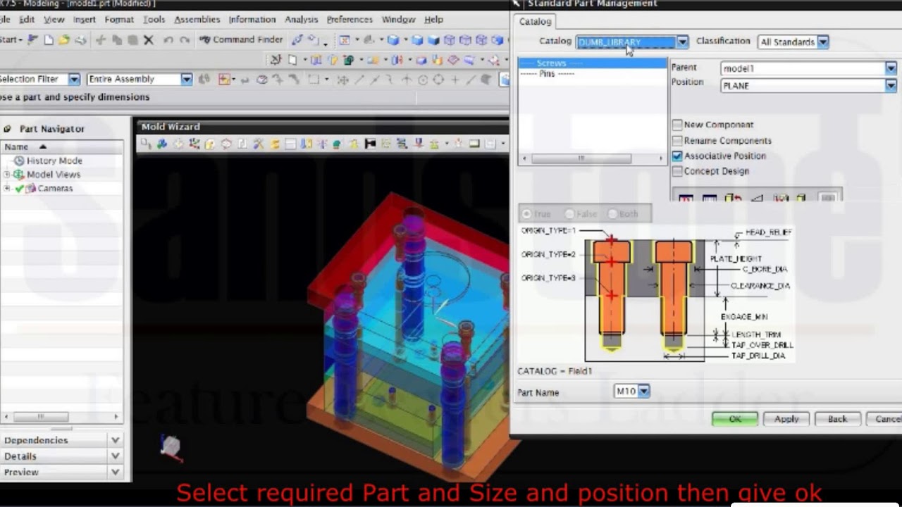 How to create Moldbase, Slider, Lifter and Standard Components in NX?