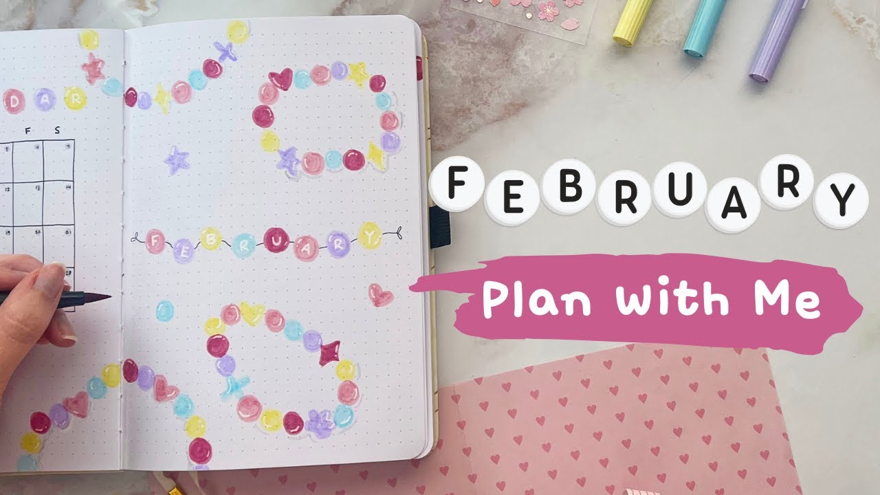 February 2026 Bullet Journal Setup | Plan With Me | Friendship Bracelet Theme