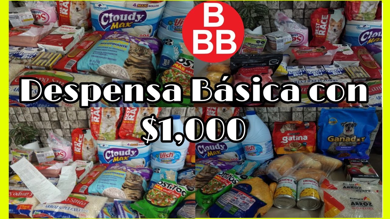 Despensa Básica para los próximos días #corderitomiriam #despensa