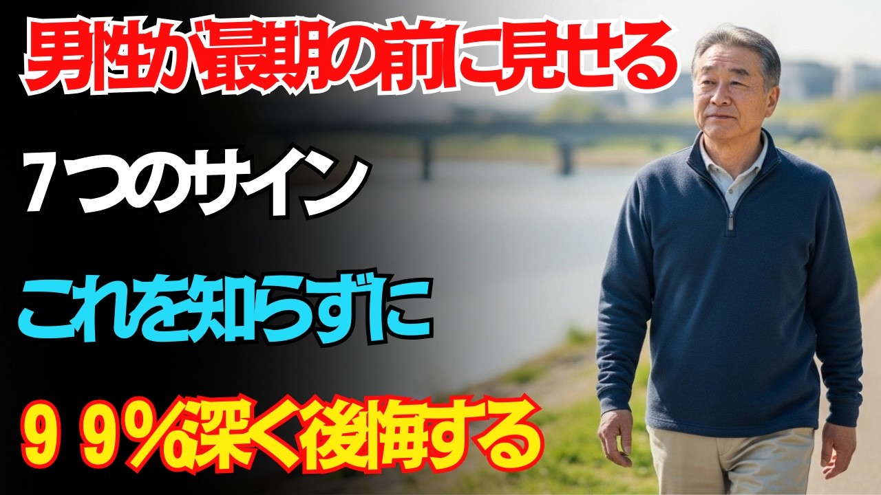 【医師の警告】男性は静かに始まる。最期の半年に滲む7つの沈黙サイン｜人生の教訓｜長生きの知恵｜オーディオブック