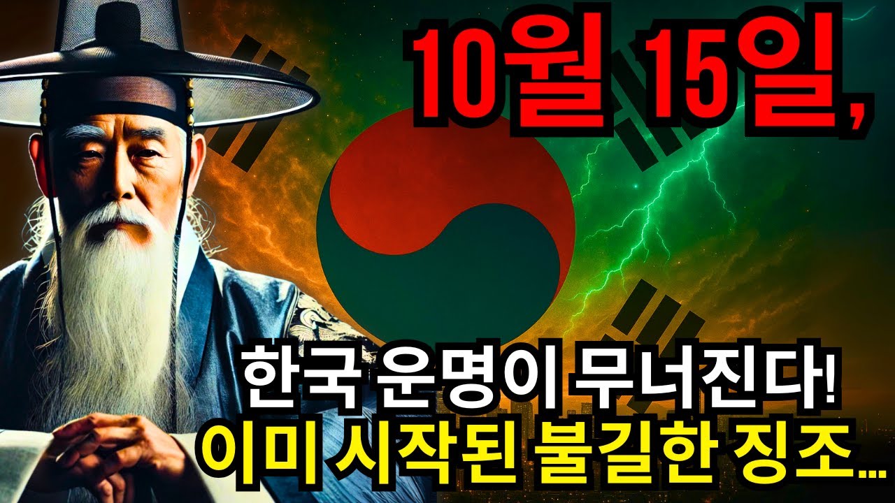 2025년 10월 15일, 한국이 무너진다&hellip; 가장 정확한 예언가가 남긴 충격의 운명