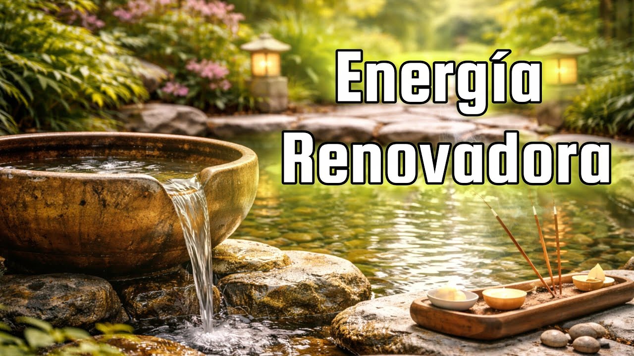 MÚSICA ZEN Y AGUA | Renueva la energía de tu espacio.