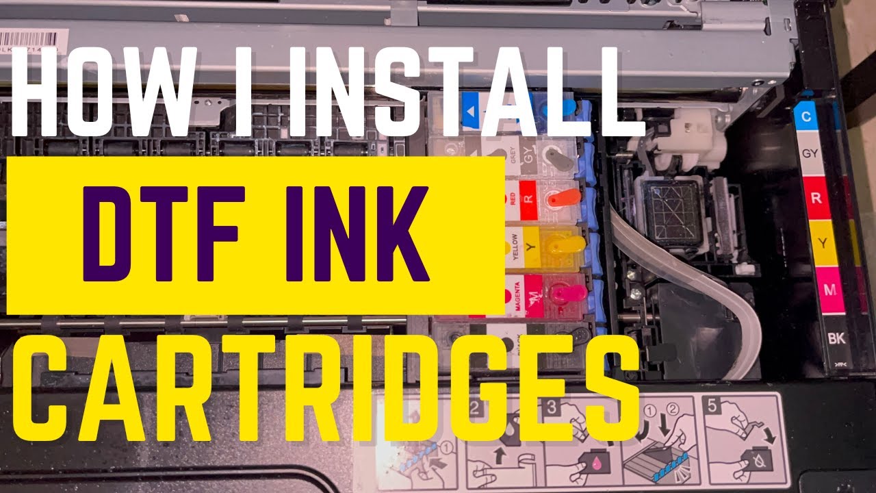 How to install DTF INK Cartridges for XP 15000 (Full Video)