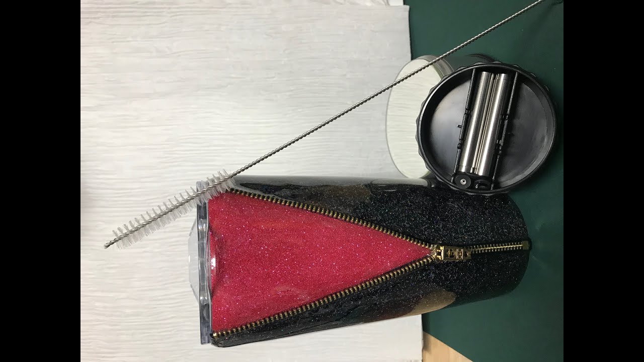 Zipper Glitter Tumbler Tutorial - Tack It Method