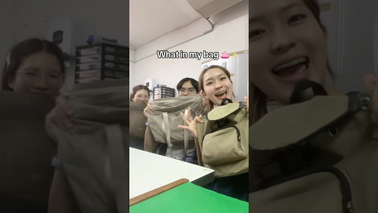 What in my bag 👛🤏✨ กับพวกเรา we แบร่แบร่ #whatinmybag #แลปไทบ้าน #ฝึกงาน #แลป #laboratory #วีแบร่ๆ