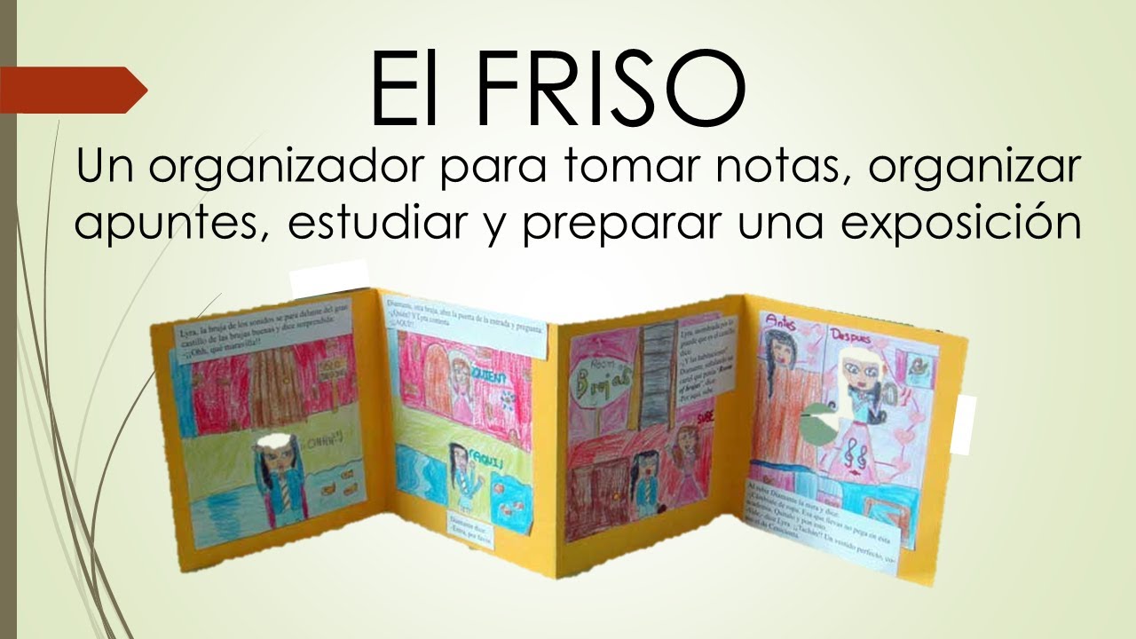 Cómo elaborar un friso (Organizador gráfico)