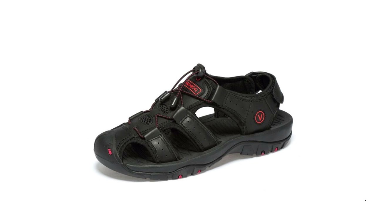 Vancat New Big Size Genuine Leather Cowhide Men Sandals