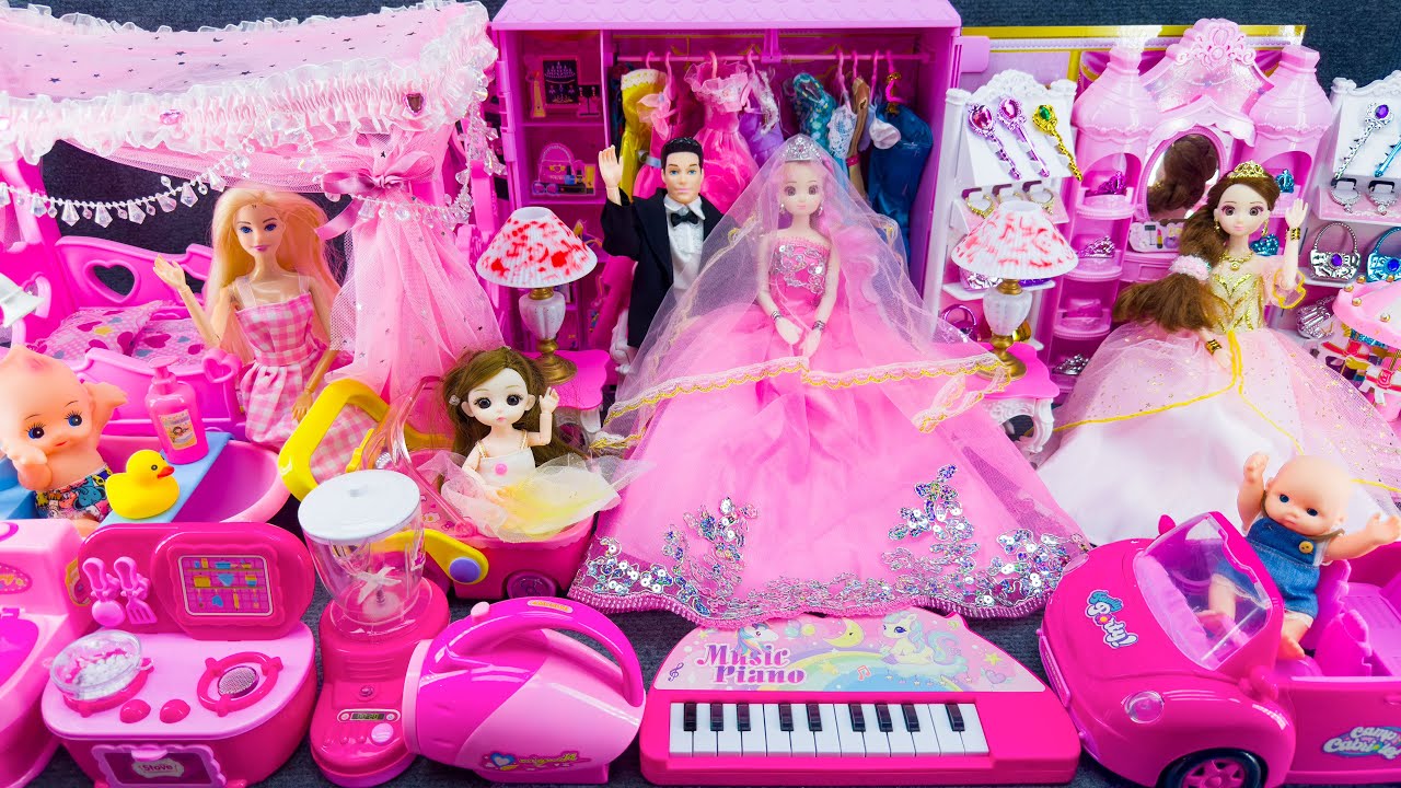20 Minutes Satisfying With Unboxing Cute Princess House & Appliance Playset ASMR Review Toys