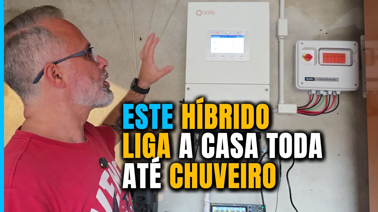 Híbrido SOLIS 8000W Liga Tudo na Casa, Torneira QUENTE e até Chuveiro 100% Off Grid | Eduardo Aquino