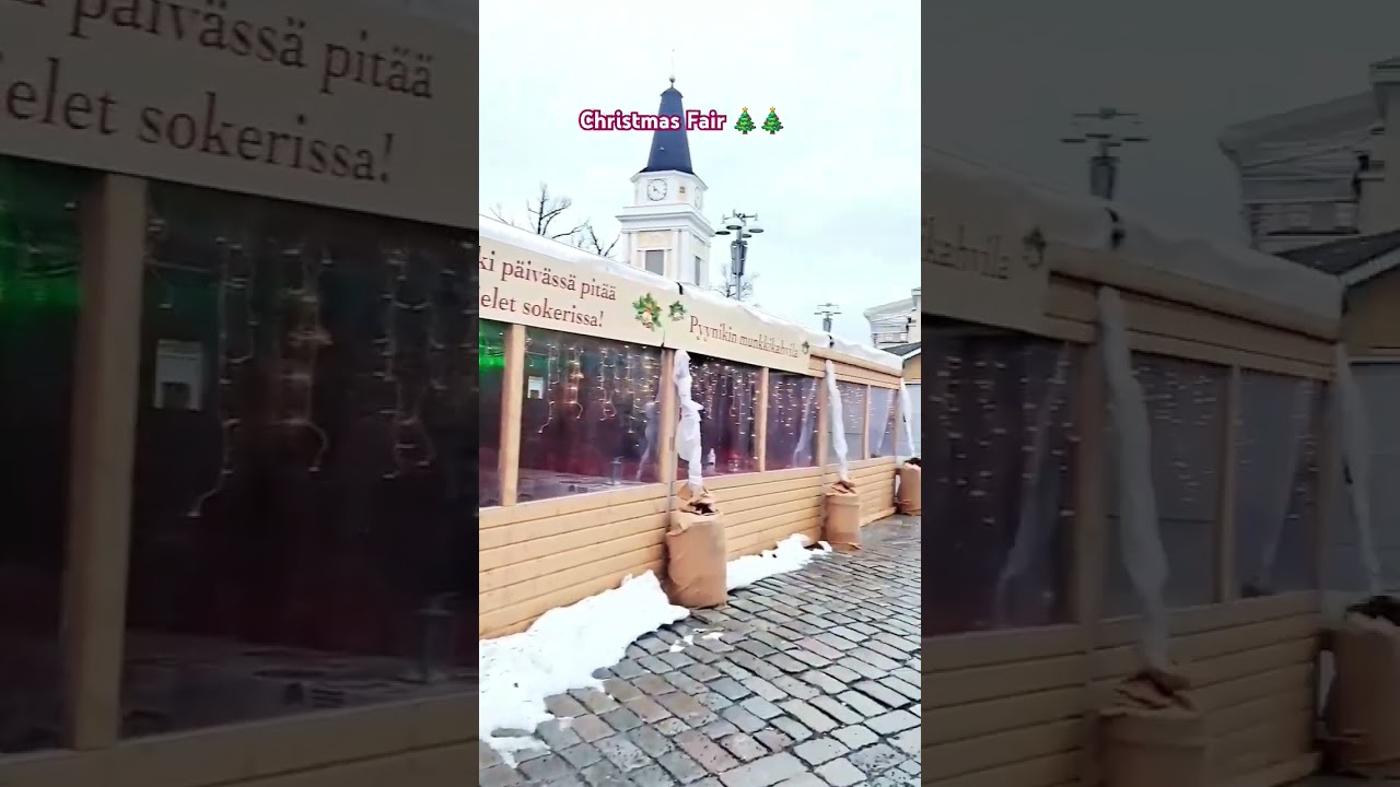 Christmas fair at Keskustori, Tampere🎄🎄#finland #tampere #christmasfair #europe #abroad