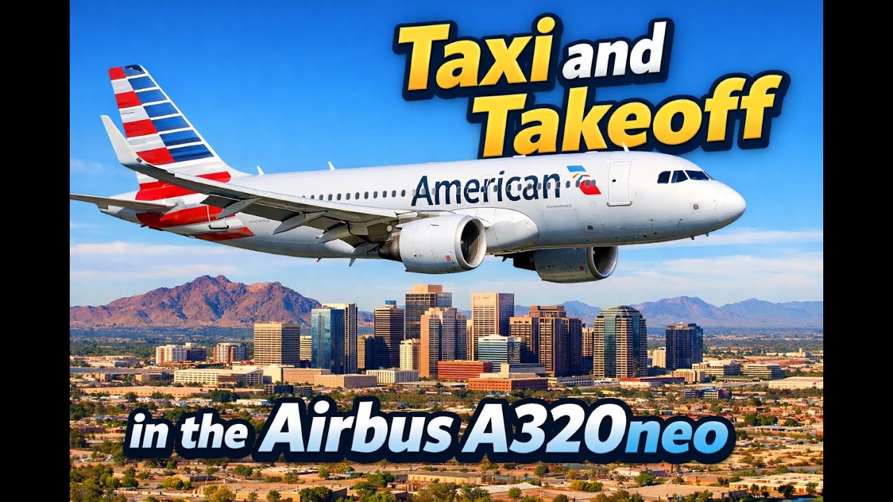 Airbus A320neo Taxi, Takeoff, and Climb