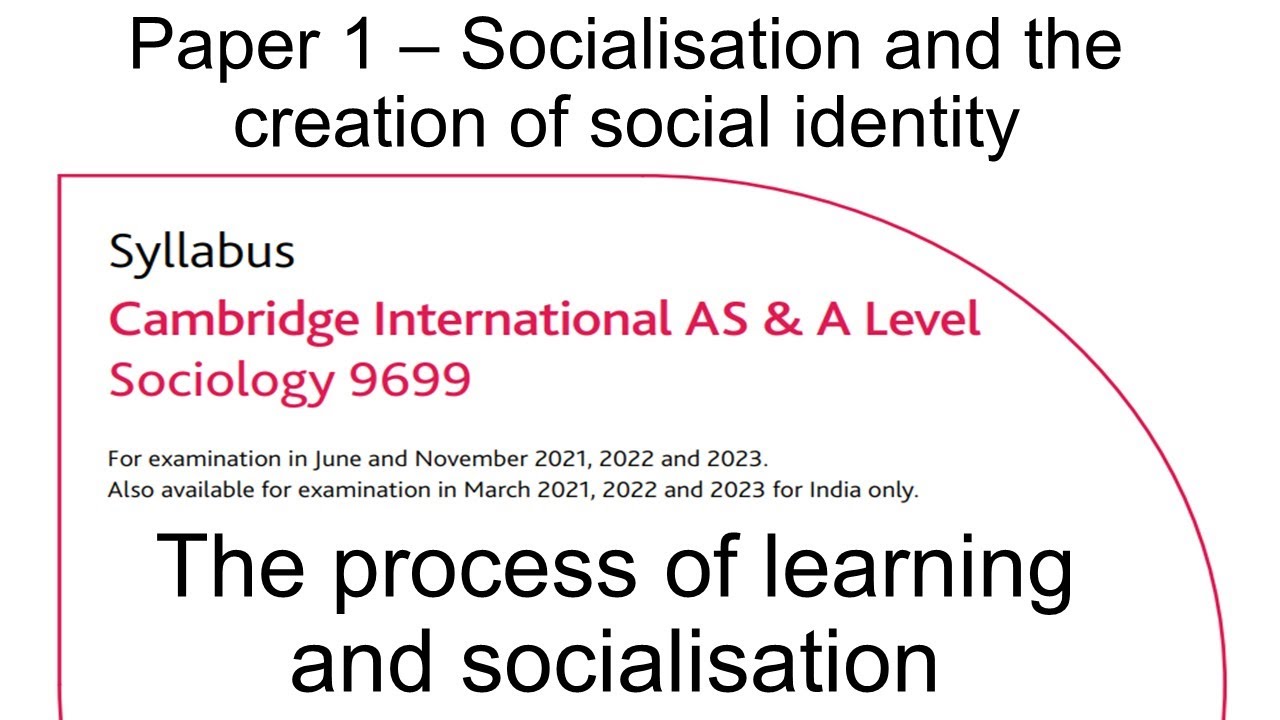 1.#paper 1 Process of Learning & Socialization | A Level | Sociology (9699)-Urdu | Hindi- Live Class